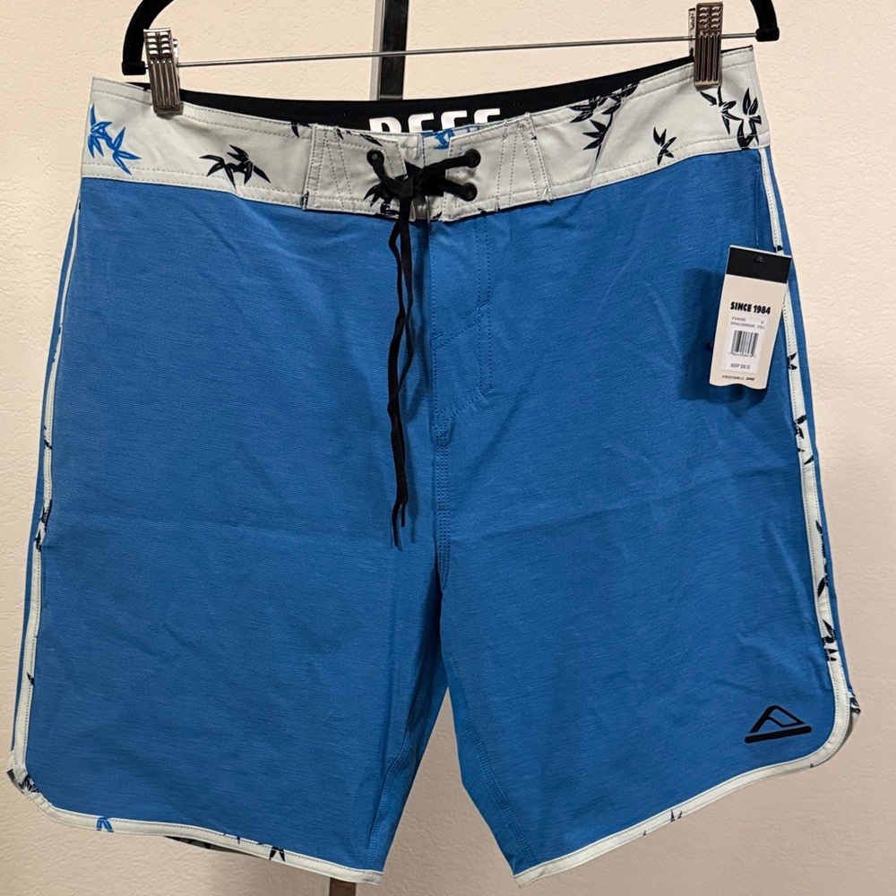 Reef Sky Blue Men's Barnacle Board Shorts